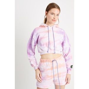 DANZY Cropped Hoodie in Pastel Sunset